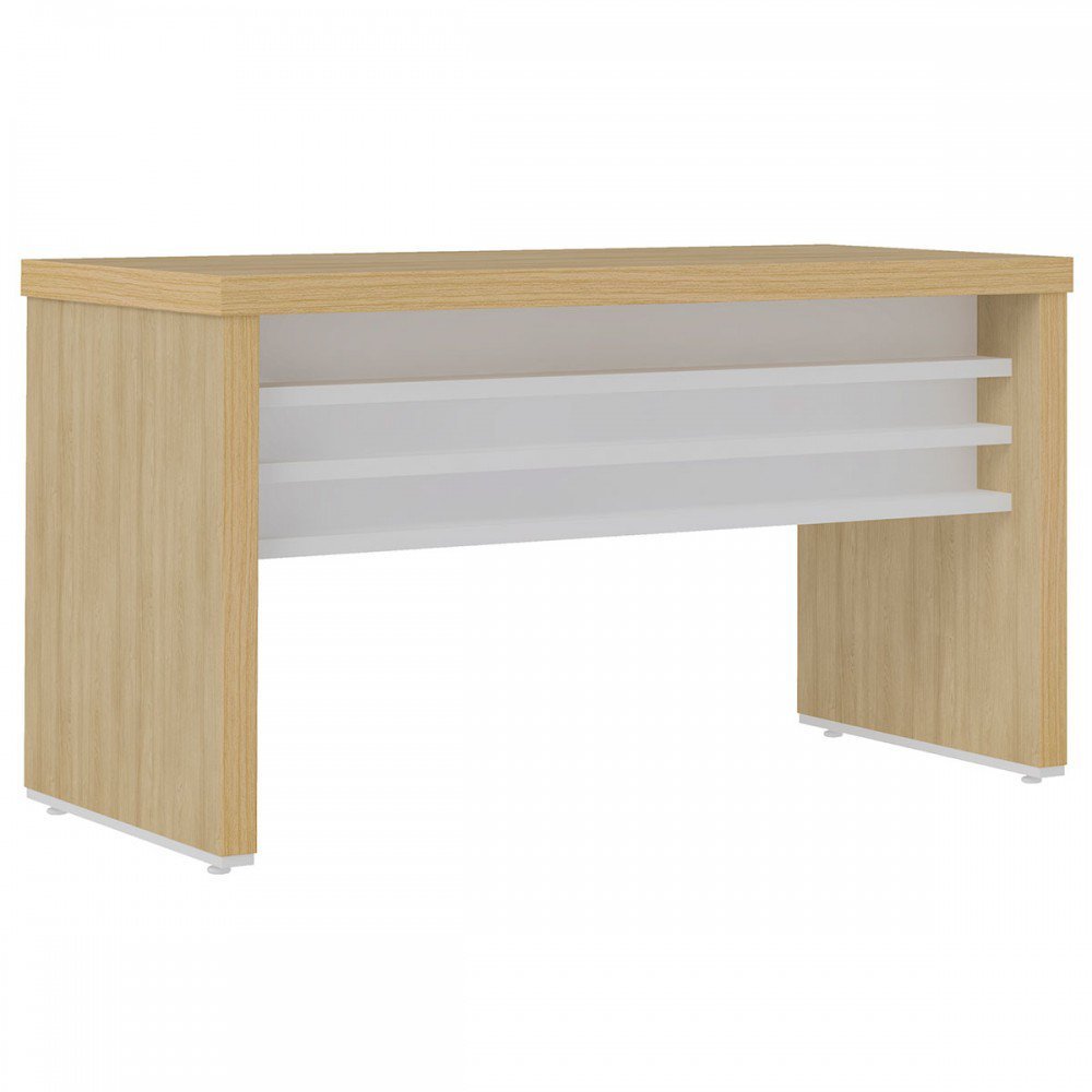 Mesa para Escritório Tamburato Carvalho/branco - Artany Móveis - 2