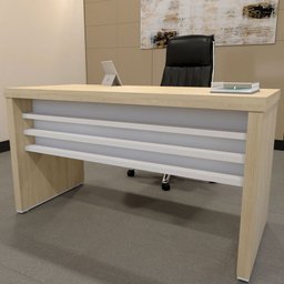 Mesa para Escritório Tamburato Carvalho/branco - Artany Móveis - 1