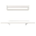 Ver imagem 6 de Conjunto de Mesa Dobrável e Prateleira para Home Office ou Escritório 60cm Branco
