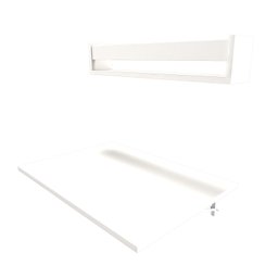 Conjunto de Mesa Dobrável e Prateleira para Home Office ou Escritório - 8