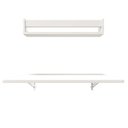 Ver imagem 6 de Conjunto de Mesa Dobrável e Prateleira para Home Office ou Escritório