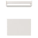 Ver imagem 4 de Conjunto de Mesa Dobrável e Prateleira para Home Office ou Escritório 60cm Branco