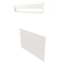 Ver imagem 7 de Conjunto de Mesa Dobrável e Prateleira para Home Office ou Escritório 60cm Branco