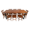 Conjunto de Mesa Jantar 200x80 Melissa com 8 Cadeiras Marrom - 2