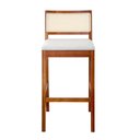 Ver imagem 7 de Kit 4 Banquetas com Encosto Apoio para Pés Tiê CabeCasa MadeiraOriginals Madeiramadeira Marrom/Amêndoa/Off White