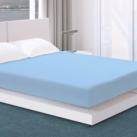 Protetor de Colchão Box Casal com Elástico Proteção/Conforto Cor:Azul