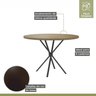 Conjunto Sala de Jantar Mesa Redonda com 4 Cadeiras em Aço Mdecor - 4