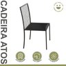 Conjunto Sala de Jantar Mesa Redonda com 4 Cadeiras em Aço Mdecor - 8
