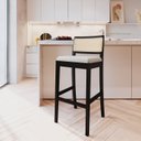 Ver imagem 2 de Kit 4 Banquetas com Encosto e Apoio para Pés Tiê CabeCasa MadeiraOriginals