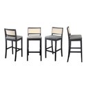 Ver imagem 1 de Kit 4 Banquetas com Encosto e Apoio para Pés Tiê CabeCasa MadeiraOriginals