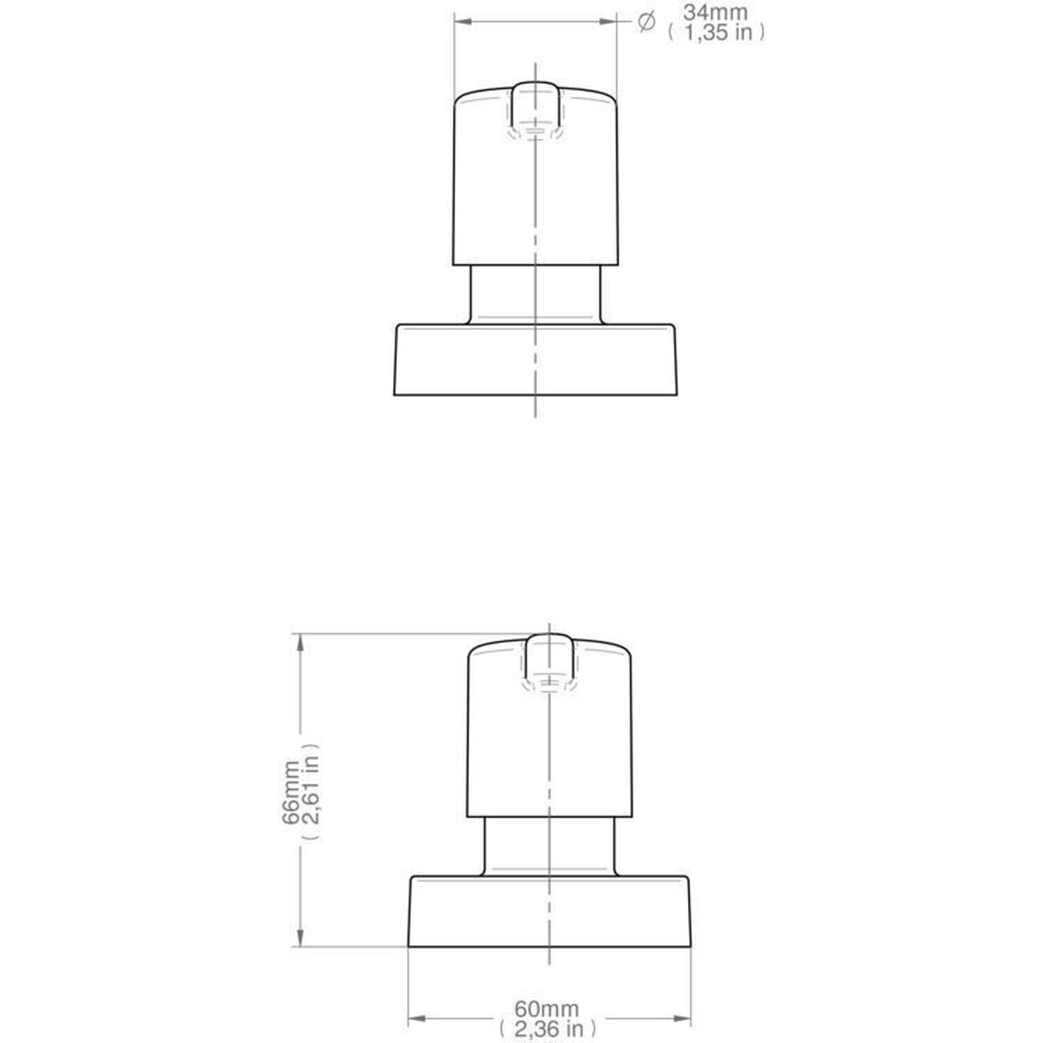 Kit 2 Acabamentos para Registro Docol Oasis Flex (deca e Similares) 1/2", 3/4" e 1" - 2