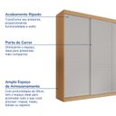 Ver imagem 3 de Guarda-roupa Casal 3 Portas de Correr Ripadas Samambaia CabeCasa MadeiraOriginals
