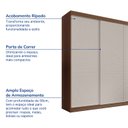 Ver imagem 3 de Guarda-roupa Casal 3 Portas de Correr Ripadas Samambaia CabeCasa MadeiraOriginals