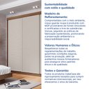 Ver imagem 7 de Guarda-roupa Casal 3 Portas de Correr Ripadas Samambaia CabeCasa MadeiraOriginals