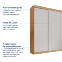 Ver imagem 3 de Guarda-roupa Casal 3 Portas de Correr Lisas Samambaia CabeCasa MadeiraOriginals