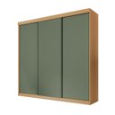Ver mais imagens de Guarda-roupa Casal 3 Portas de Correr Lisas Samambaia CabeCasa MadeiraOriginals