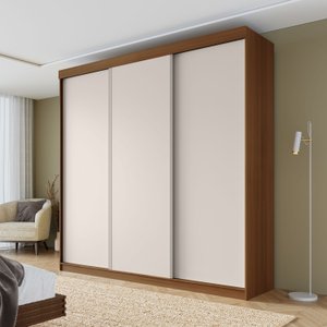 Guarda-roupa Casal 3 Portas de Correr Lisas Samambaia Cabecasa Madeiramadeira