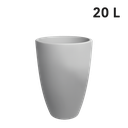 Ver imagem 2 de Vaso Liso Cônico 44 x 30 cm Cimento Queimado - Japi