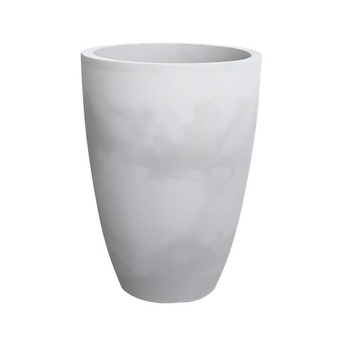 Vaso Liso Cônico 44 x 30 cm Cimento Queimado - Japi