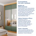 Ver imagem 7 de Guarda-Roupa Casal 3 Portas de Correr Ripadas com Espelho Samambaia CabeCasa MadeiraOriginals Marrom/Carvalho/Verde
