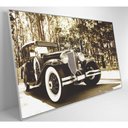 Ver imagem 6 de Quadro Carro Clássico Preto E Branco 90x60 Cm Vidro Impresso