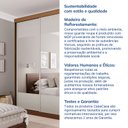 Ver imagem 7 de Guarda-Roupa Casal 3 Portas de Correr Ripadas com Espelho Samambaia CabeCasa MadeiraOriginals Marrom/Freijó/Off White