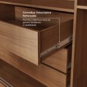 Ver imagem 5 de Guarda-roupa Casal 3 Portas de Correr Ripadas com Espelho Samambaia CabeCasa MadeiraOriginals