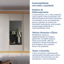 Ver imagem 7 de Guarda-Roupa Casal 3 Portas de Correr 1 Porta com Espelho Samambaia CabeCasa MadeiraOriginals Marrom/Carvalho/Off White