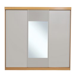 Guarda-roupa Casal 3 Portas de Correr 1 Porta com Espelho Samambaia Cabecasa Madeiramadeira - 9