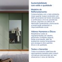 Ver imagem 7 de Guarda-Roupa Casal 3 Portas de Correr 1 Porta com Espelho Samambaia CabeCasa MadeiraOriginals Marrom/Freijó/Verde