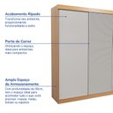 Ver imagem 3 de Guarda-roupa Casal 3 Portas de Correr Samambaia CabeCasa MadeiraOriginals