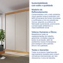Ver imagem 7 de Guarda-Roupa Casal 3 Portas de Correr Samambaia CabeCasa MadeiraOriginals Marrom/Carvalho/Off White