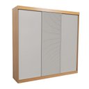 Ver mais imagens de Guarda-roupa Casal 3 Portas de Correr Samambaia CabeCasa MadeiraOriginals