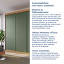 Ver imagem 7 de Guarda-Roupa Casal 3 Portas de Correr Samambaia CabeCasa MadeiraOriginals Marrom/Carvalho/Verde