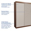 Ver imagem 3 de Guarda-roupa Casal 3 Portas de Correr Samambaia CabeCasa MadeiraOriginals
