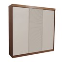 Ver mais imagens de Guarda-Roupa Casal 3 Portas de Correr Samambaia CabeCasa MadeiraOriginals Marrom/Freijó/Off White