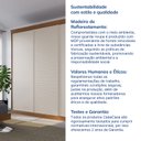 Ver imagem 7 de Guarda-Roupa Casal 3 Portas de Correr Samambaia CabeCasa MadeiraOriginals Marrom/Freijó/Off White