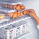 Ver imagem 5 de Porta Ovos de Geladeira Ps Branco 21 Ovos 33x20.5x7.5cm