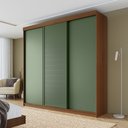 Ver imagem 1 de Guarda-roupa Casal 3 Portas de Correr Samambaia CabeCasa MadeiraOriginals