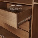 Ver imagem 5 de Guarda-Roupa Casal 3 Portas de Correr Samambaia CabeCasa MadeiraOriginals Marrom/Freijó/Verde