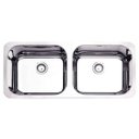 Ver imagem 1 de Cuba Dupla de Embutir para Cozinha Tramontina Retangular 2C 40 BL