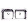 Cuba Dupla de Embutir para Cozinha Tramontina Retangular 2C 40 BL - 1