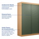 Ver imagem 3 de Guarda-Roupa 2 Portas Ripadas Samambaia CabeCasa MadeiraOriginals