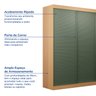 Guarda-Roupa 2 Portas Ripadas Samambaia CabeCasa MadeiraOriginals - 3