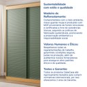Ver imagem 7 de Guarda-Roupa 2 Portas Ripadas Samambaia CabeCasa MadeiraOriginals Marrom/Carvalho/Verde