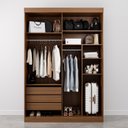 Ver imagem 7 de Guarda-Roupa 2 Portas Ripadas Samambaia CabeCasa MadeiraOriginals