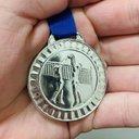 Ver imagem 5 de 20 Medalhas Vôlei 4,5cm Honra Mérito Participação + Fita Prata