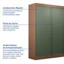 Ver imagem 3 de Guarda-Roupa 2 Portas Ripadas Samambaia CabeCasa MadeiraOriginals