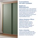 Ver imagem 7 de Guarda-Roupa 2 Portas Ripadas Samambaia CabeCasa MadeiraOriginals Marrom/Freijó/Verde