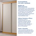 Ver imagem 7 de Guarda-Roupa Solteiro 2 Portas 1 Porta Ripada Samambaia CabeCasa MadeiraOriginals Marrom/Carvalho/Off White